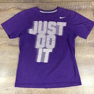 Nike Men's XS Graphic Tee Purple JUST DO IT